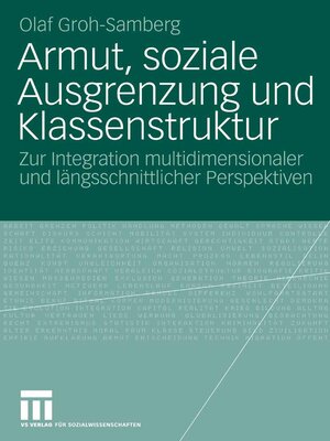cover image of Armut, soziale Ausgrenzung und Klassenstruktur